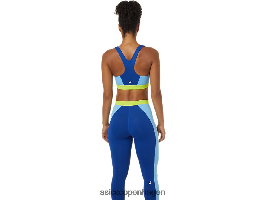Asics den nye stærke genbrugte bh blå/arktisk himmel/grøn gekko Z206F63842