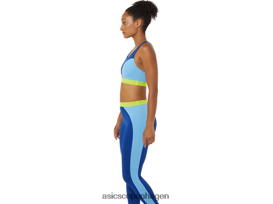 Asics den nye stærke genbrugte bh blå/arktisk himmel/grøn gekko Z206F63842