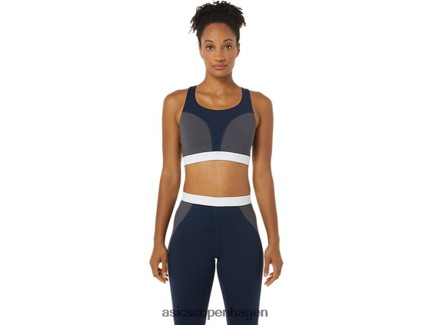 Asics den nye stærke genbrugte bh peacoat/piemonte grå/hvid Z206F63828