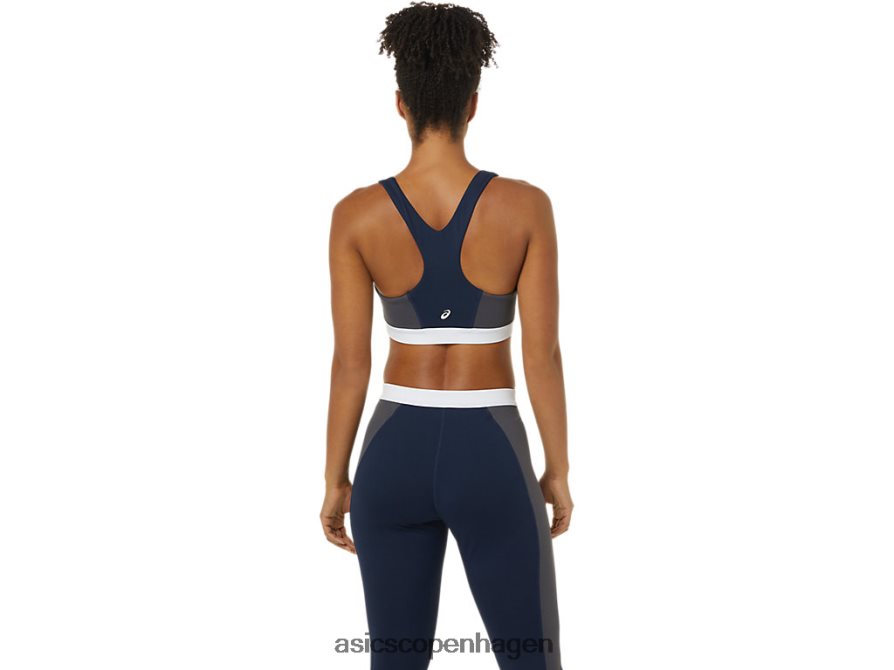 Asics den nye stærke genbrugte bh peacoat/piemonte grå/hvid Z206F63828