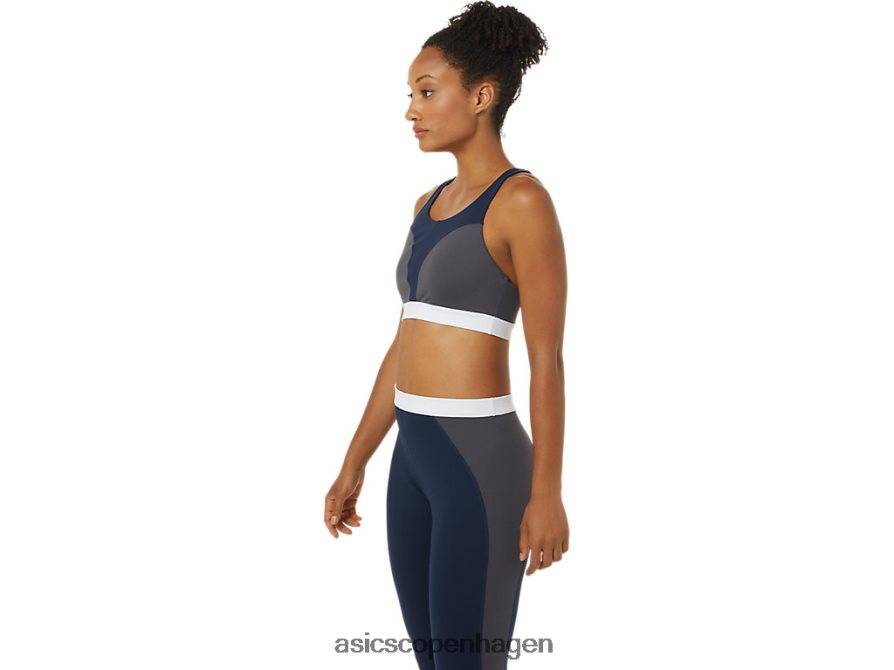 Asics den nye stærke genbrugte bh peacoat/piemonte grå/hvid Z206F63828