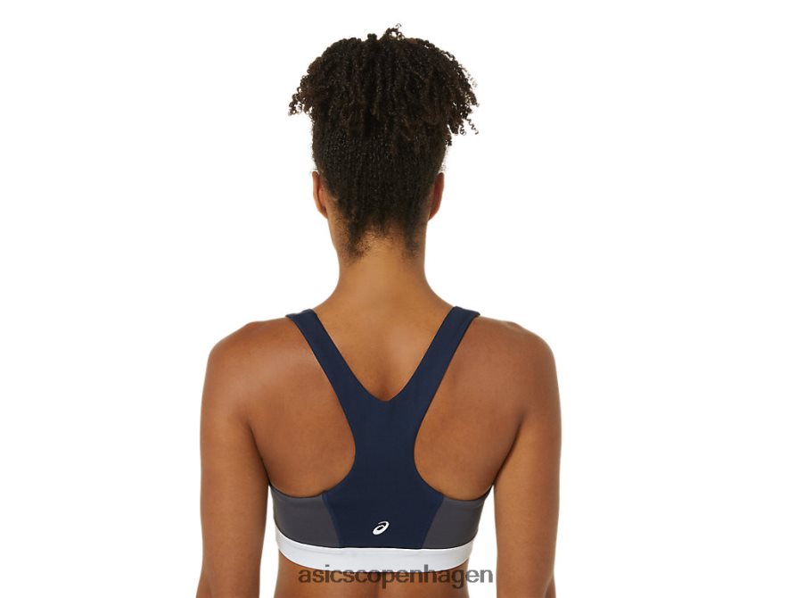 Asics den nye stærke genbrugte bh peacoat/piemonte grå/hvid Z206F63828