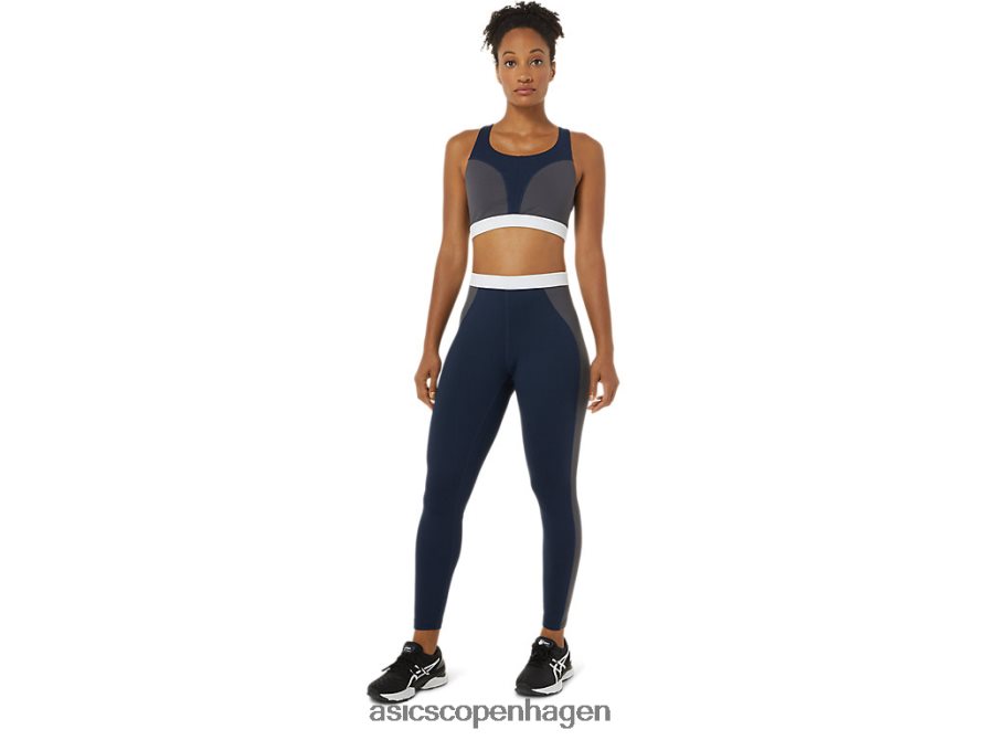 Asics den nye stærke genbrugte bh peacoat/piemonte grå/hvid Z206F63828