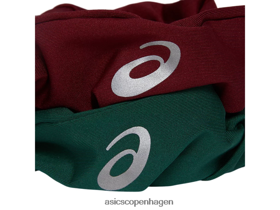 Asics den nye stærke genbrugte scrunchie kardinal/skovgrøn Z206F62993