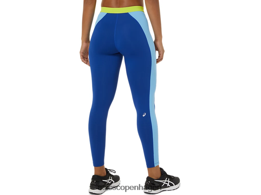 Asics den nye stærke genbrugte stram blå/arktisk himmel/grøn gekko Z206F63825