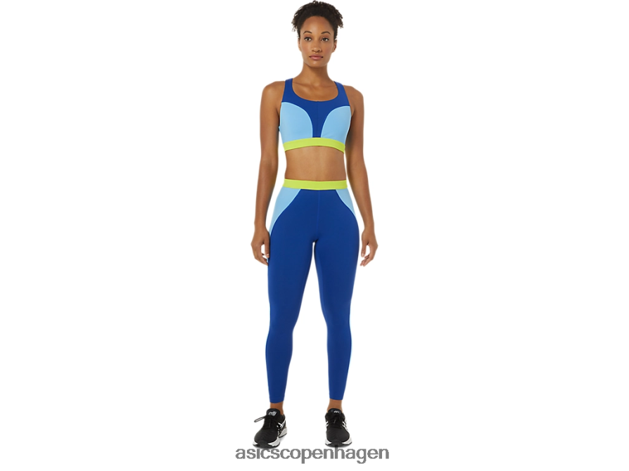 Asics den nye stærke genbrugte stram blå/arktisk himmel/grøn gekko Z206F63825