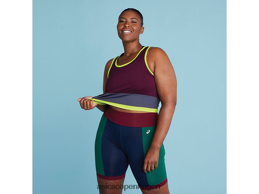 Asics den nye stærke genbrugte tank rødbrun/stålgrå Z206F63367