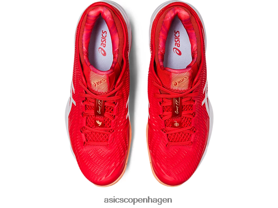 Asics domstol ff 3 novak ildrød/hvid Z206F663