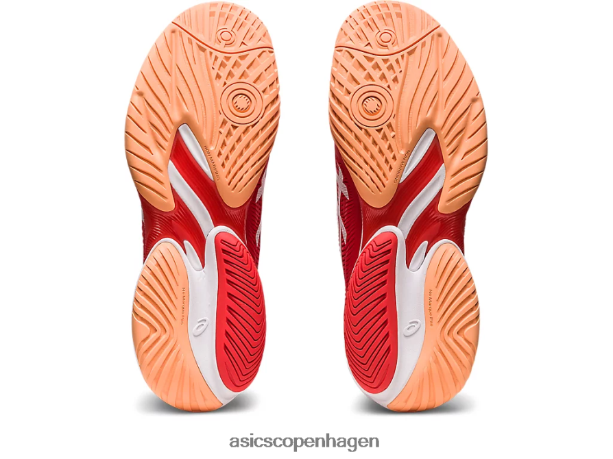 Asics domstol ff 3 novak ildrød/hvid Z206F663
