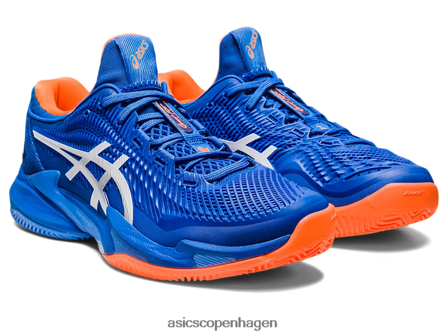 Asics domstol ff 3 novak ler tun blå/hvid Z206F6568