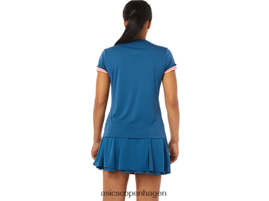 Asics domstol grafisk t-shirt let indigo Z206F63514