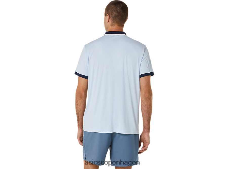 Asics domstol poloshirt blød himmel/midnat Z206F6472