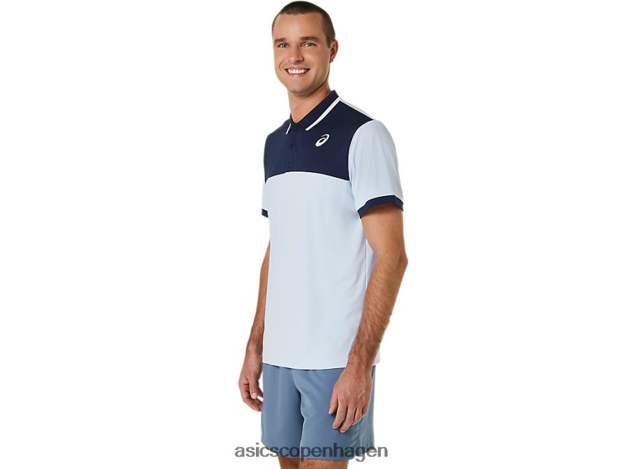 Asics domstol poloshirt blød himmel/midnat Z206F6472
