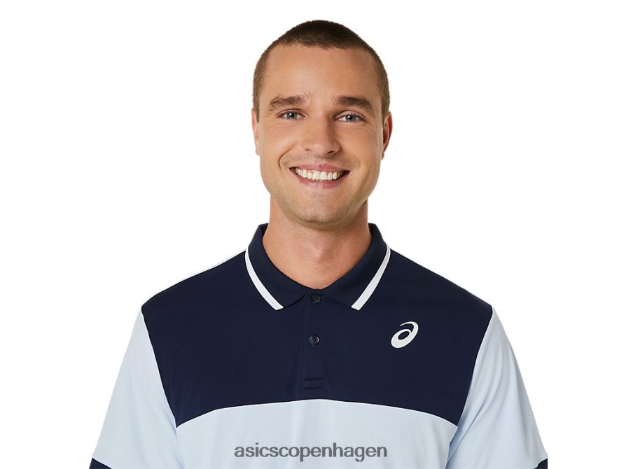 Asics domstol poloshirt blød himmel/midnat Z206F6472