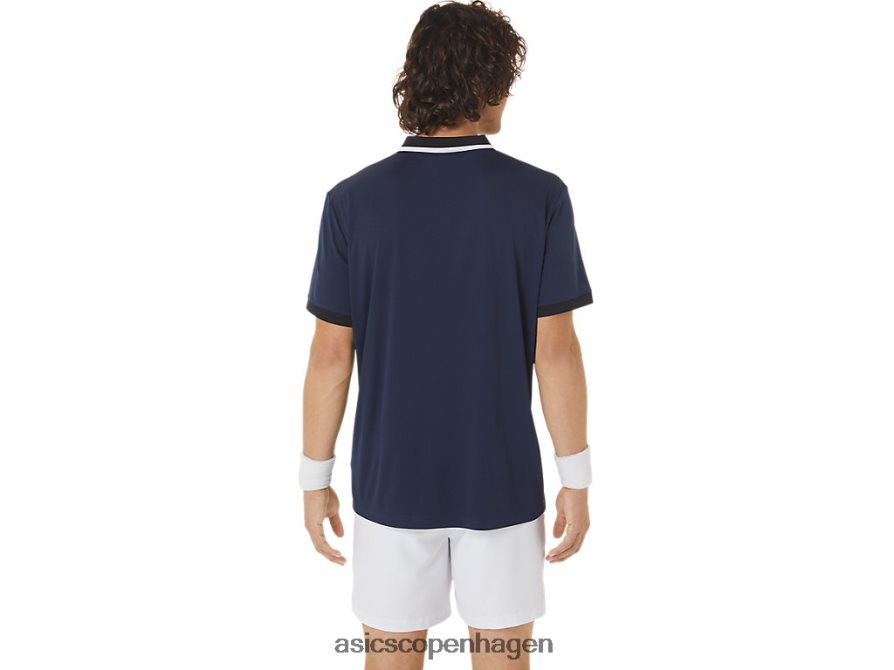 Asics domstol poloshirt midnat/forestilling sort Z206F6471