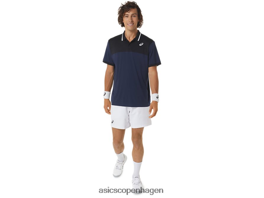 Asics domstol poloshirt midnat/forestilling sort Z206F6471