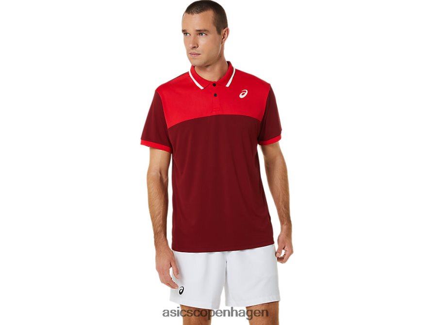 Asics domstol poloshirt roejuice/klassisk rød Z206F6547