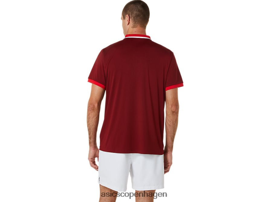 Asics domstol poloshirt roejuice/klassisk rød Z206F6547