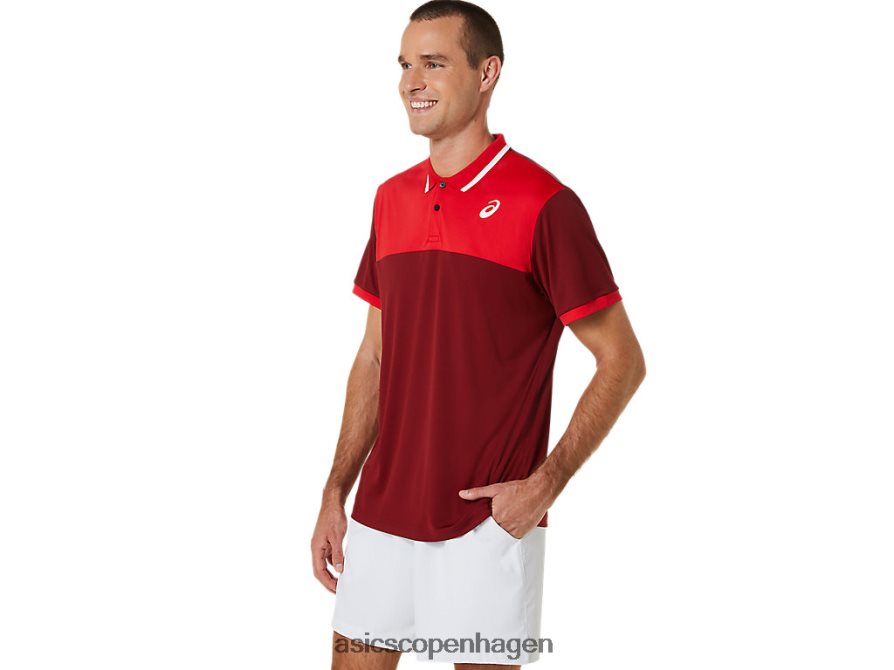 Asics domstol poloshirt roejuice/klassisk rød Z206F6547