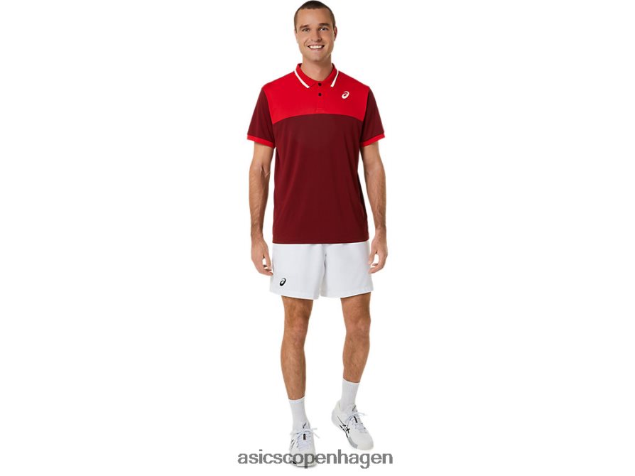 Asics domstol poloshirt roejuice/klassisk rød Z206F6547