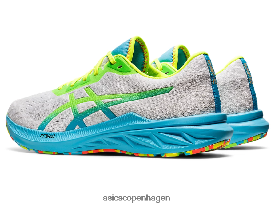 Asics dynablast 2 hvid/grøn gekko Z206F61738