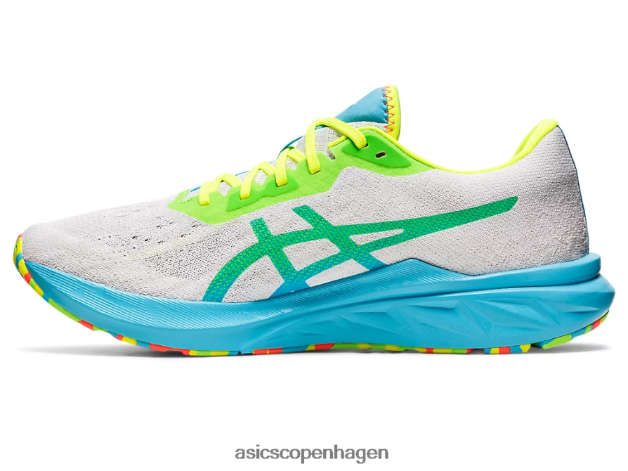 Asics dynablast 2 hvid/grøn gekko Z206F61738