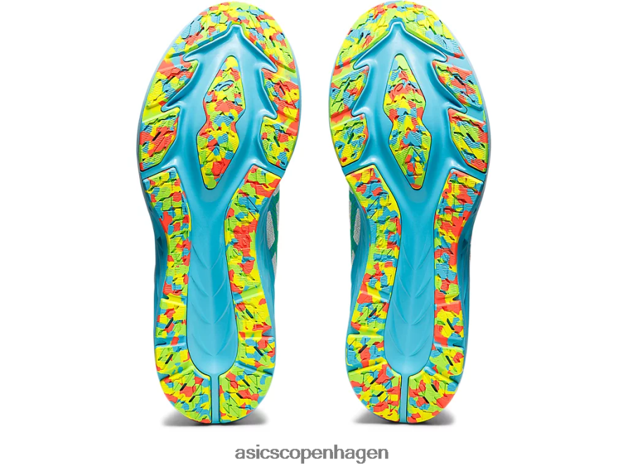 Asics dynablast 2 hvid/grøn gekko Z206F61738