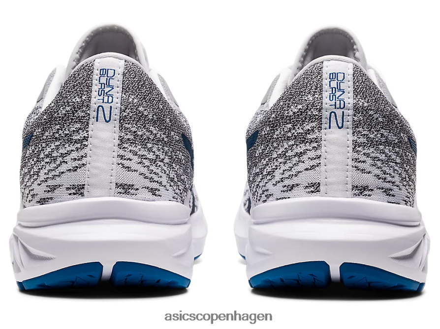 Asics dynablast 2 hvid/søkørsel Z206F61479