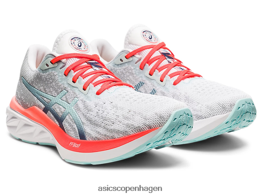 Asics dynablast 2 hvid/tordenblå Z206F63742