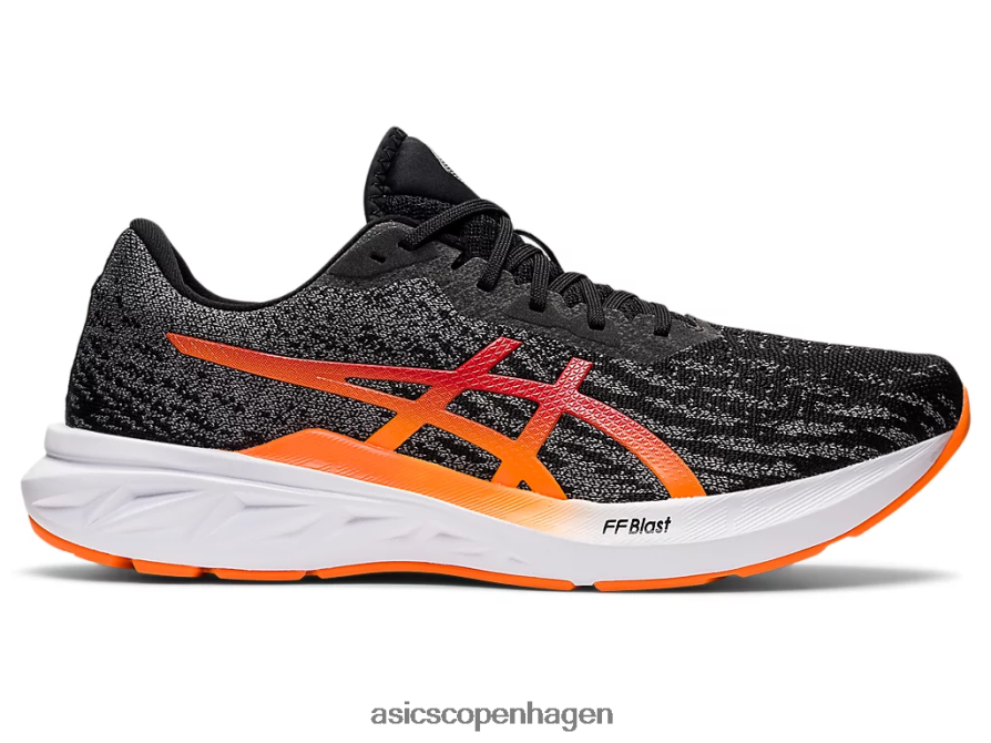 Asics dynablast 2 sort/chokerende orange Z206F61486