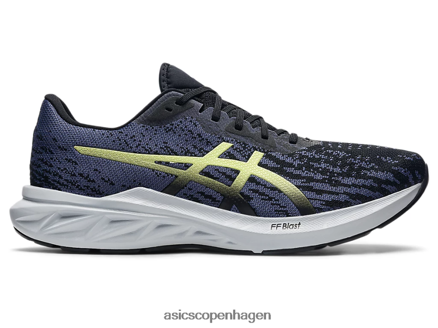Asics dynablast 2 sort/glødende gul Z206F61732
