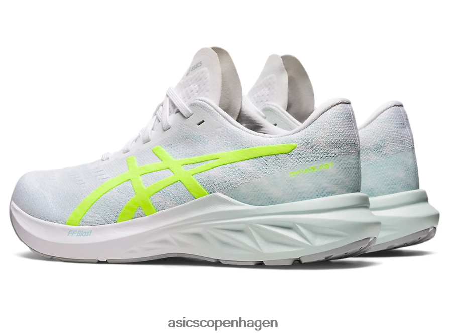 Asics dynablast 3 hvid/sikkerhedsgul Z206F62722
