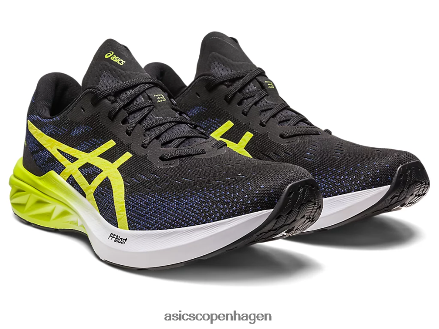 Asics dynablast 3 sort/limeskal Z206F6264