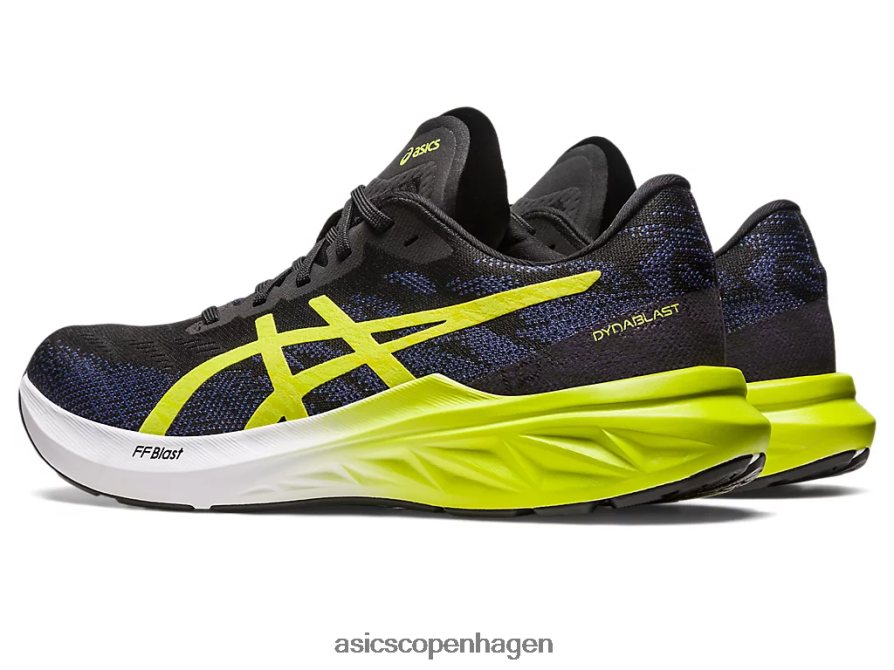 Asics dynablast 3 sort/limeskal Z206F6264