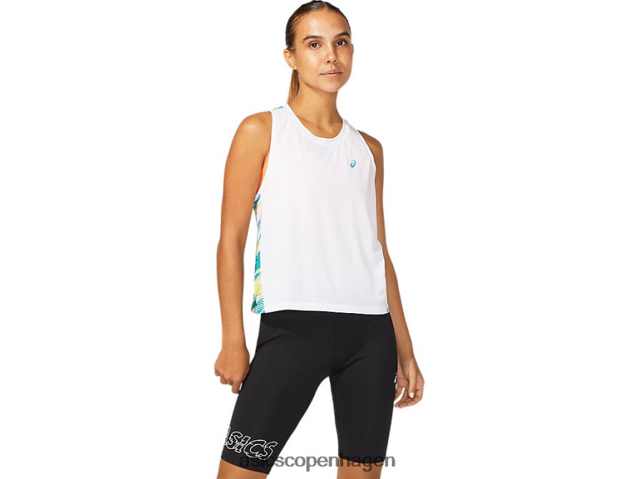 Asics farve injektionstank strålende hvid/baltisk juvel Z206F63967