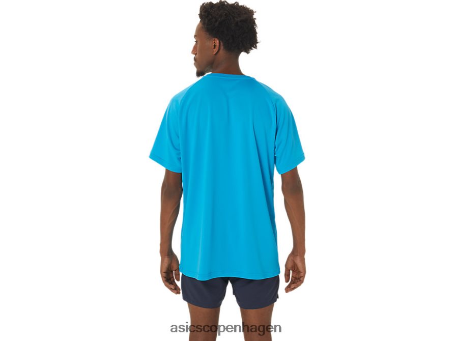 Asics finish linje grafisk kortærmet top ø blå Z206F6237