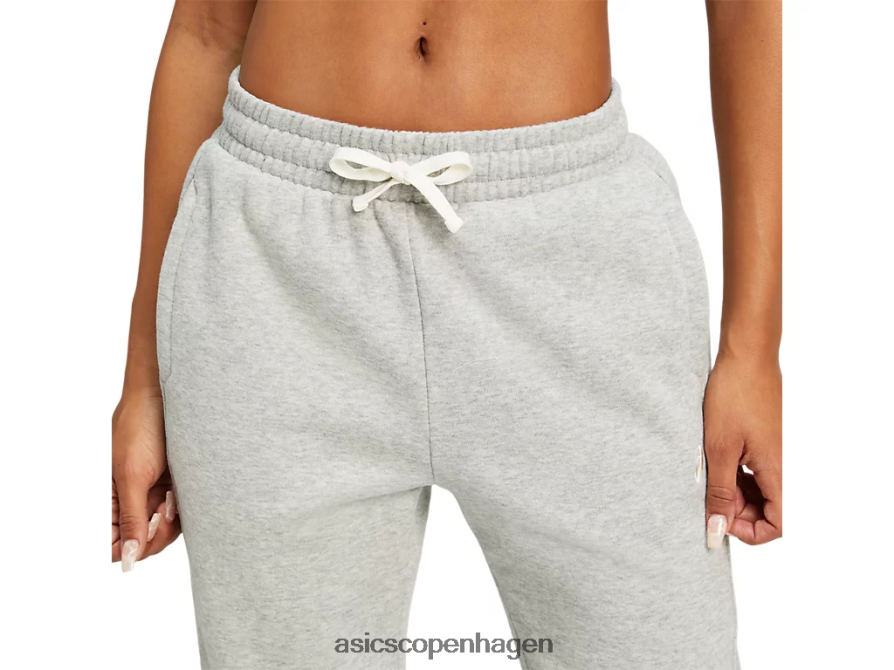 Asics fleece jogger lysegrå lyng Z206F64151
