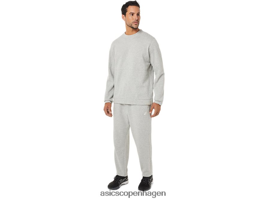 Asics fleece tilspidsede bukser lysegrå lyng Z206F61704