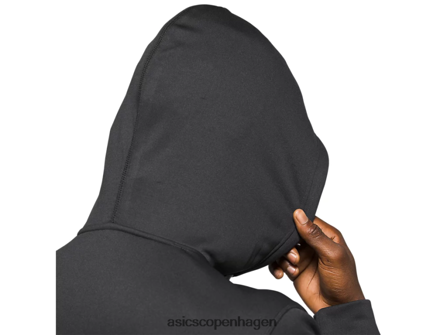 Asics fransk frotté hættetrøje ydeevne sort/hvid Z206F61985