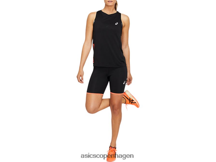 Asics fremtidig tokyo tank performance sort/solopgangsrød Z206F64130