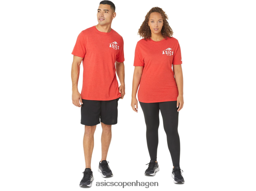 Asics fuji 1977 t-shirt klassisk rød lyng Z206F62082