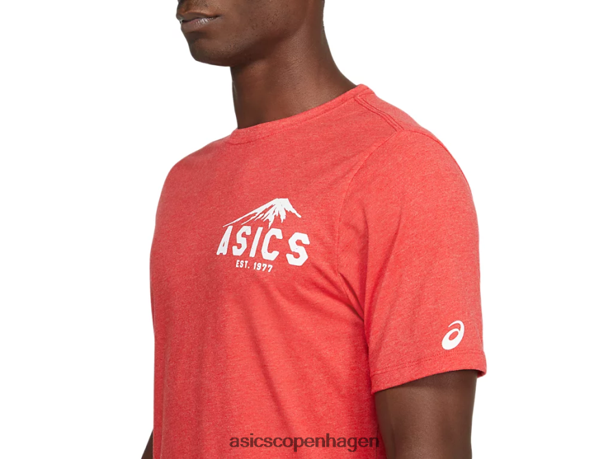 Asics fuji 1977 t-shirt klassisk rød lyng Z206F62082