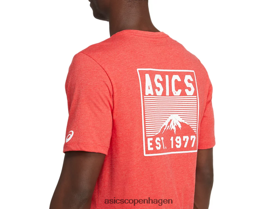 Asics fuji 1977 t-shirt klassisk rød lyng Z206F62082
