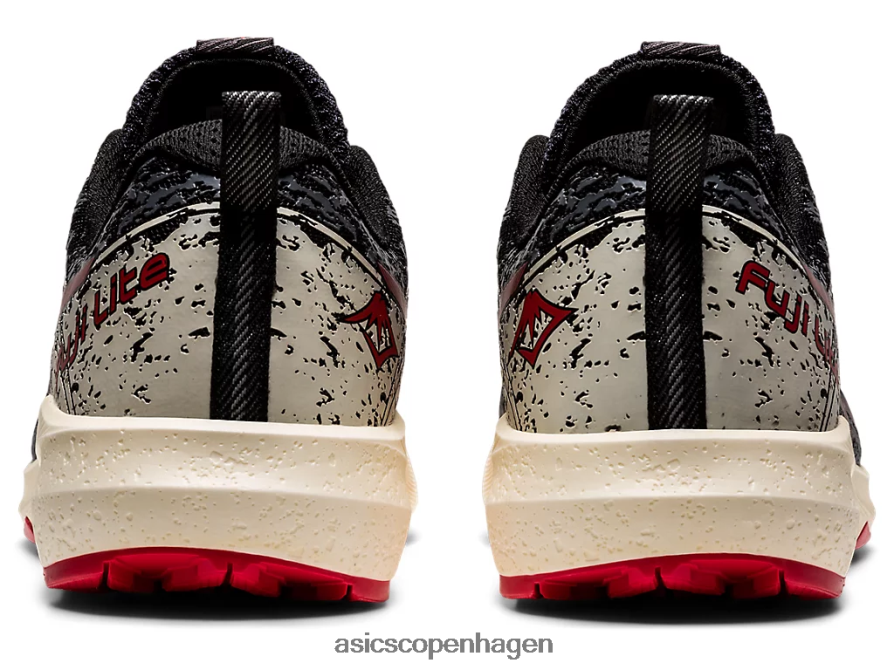 Asics fuji lite 2 sort/elektrisk rød Z206F61661