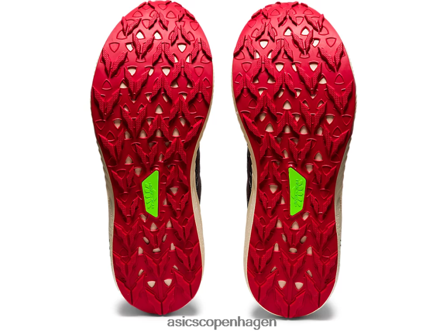 Asics fuji lite 2 sort/elektrisk rød Z206F61661