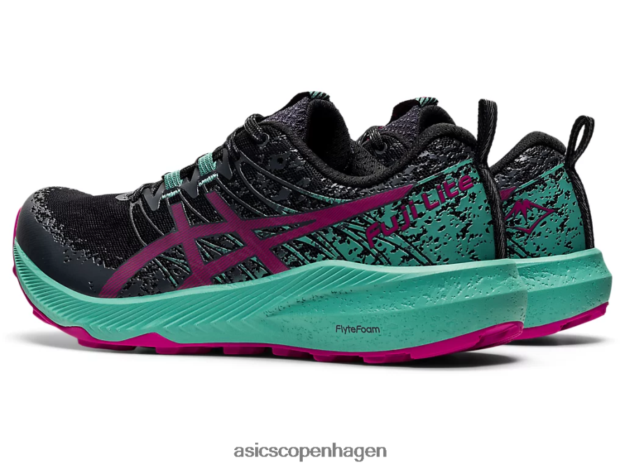 Asics fuji lite 2 sort/fuchsiarød Z206F63586