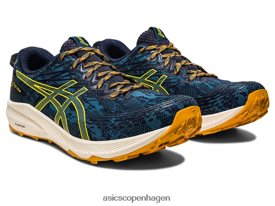 Asics fuji lite 3 blæk blågrøn/gylden gul Z206F6624