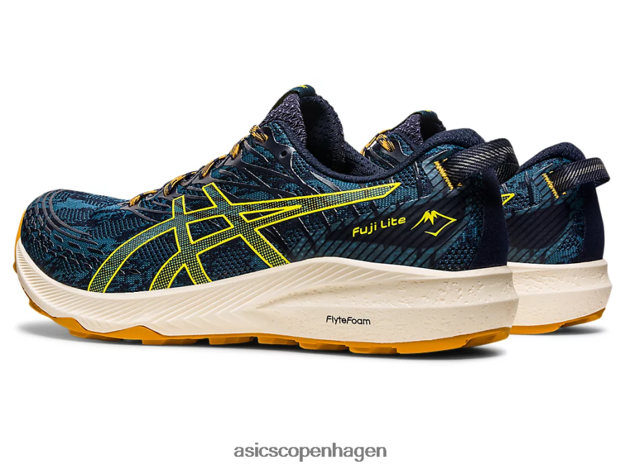 Asics fuji lite 3 blæk blågrøn/gylden gul Z206F6624