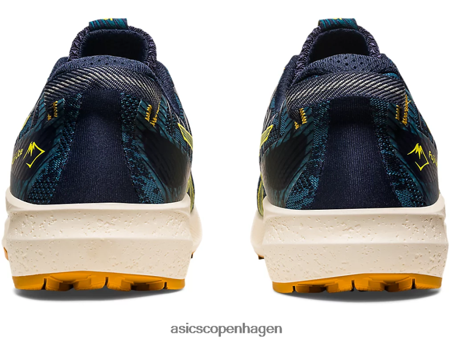 Asics fuji lite 3 blæk blågrøn/gylden gul Z206F6624