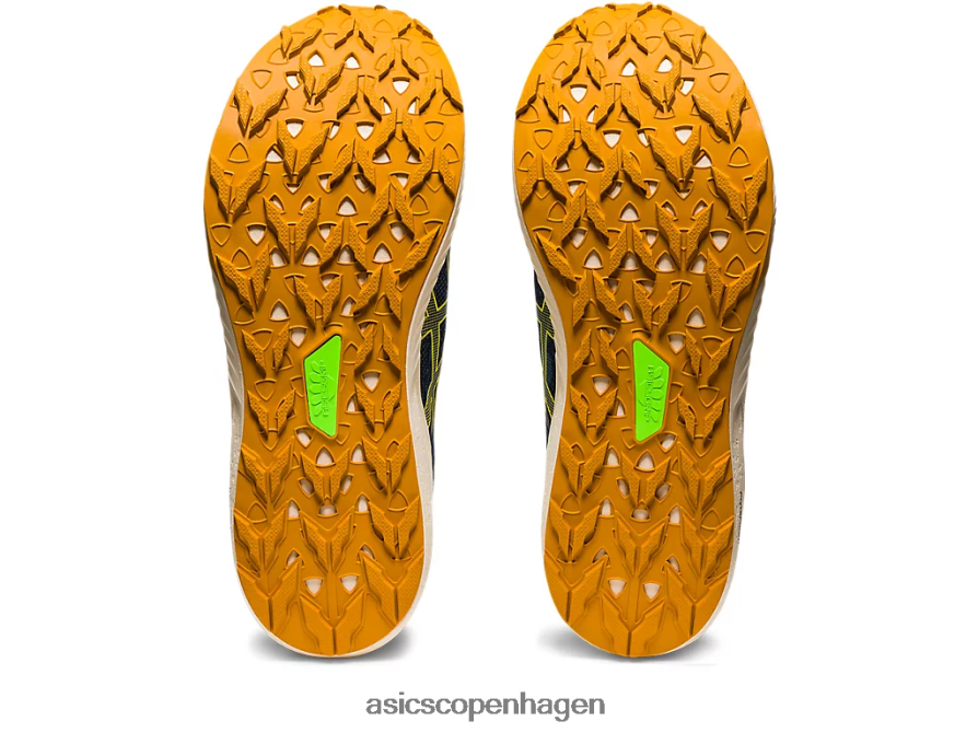 Asics fuji lite 3 blæk blågrøn/gylden gul Z206F6624